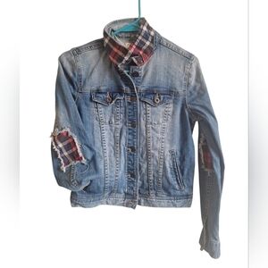 Bullhead Denim Jacket with Plaid Lining Size Small